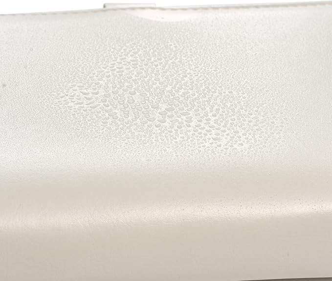 SEVENBEES Women’s Travel Jewelry Case - Jewelry Boxes PU Leather Ring Binder Organizer with Zipper Velvet Jewelry Pouches Bags - Cream White - Image 3