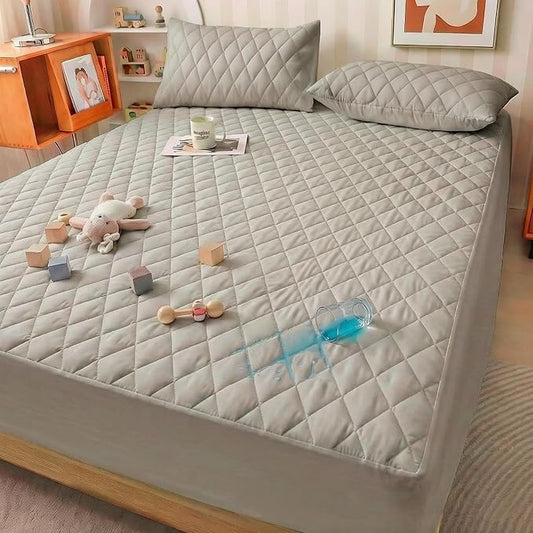 Mattress Cover, Waterproof Mattress Cover, Full-Size Ultra-Soft and Breathable, Machine Washable, Suitable for Home, Bedroom, and Hotel Use.（Gray Full）