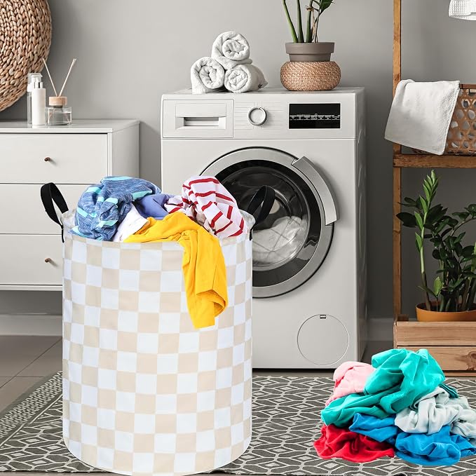 MAIZMZ Girls Laundry Basket Foldable Home Storage Basket Kids Hamper,Toy Box Canvas Organizer Bins for Home/Dorm/Kitchen/Pet/Office/Closet/Shelf/Gift Baskets - Image 3