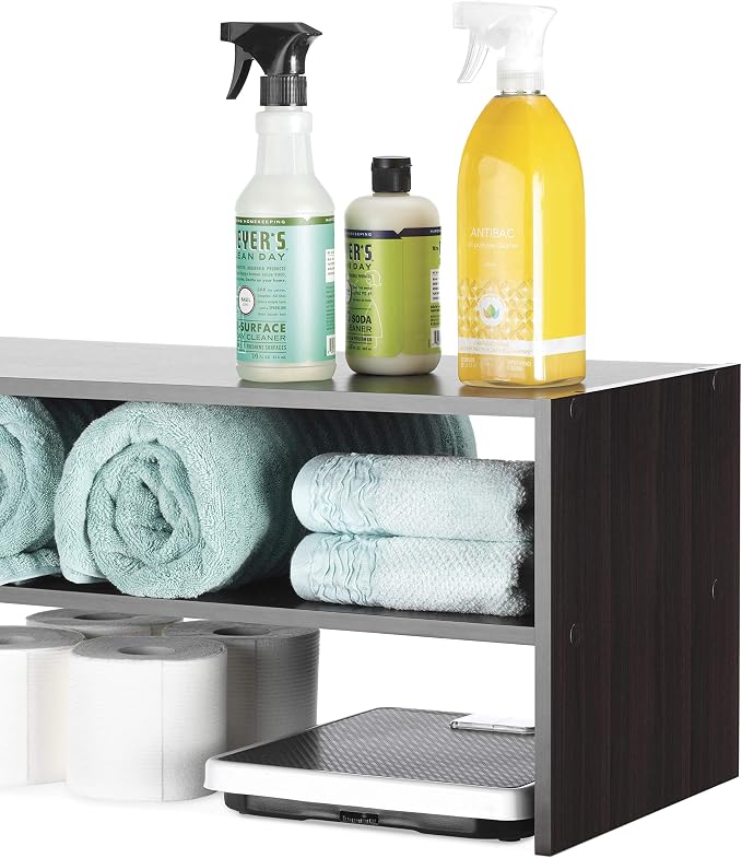 Whitmor Stackable 2-Tier Shoe Shelf, 31 inch, Espresso - Image 5