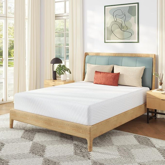 MLILY Queen Mattress in a Box, 12 inch Mattresses for Platform Bed Double Size Daybed, Green Tea Memory Foam Mattress for Cool Sleep & Pressure Relief, Medium