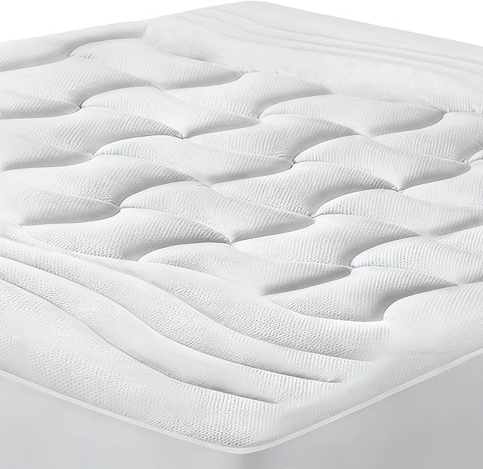 Mattress Topper Queen,Mattress Pad Cover for Back Pain,Cooling Mattress Protector with 8-21 Inch Deep Pocket,Overfilled Down Alternative Filling
