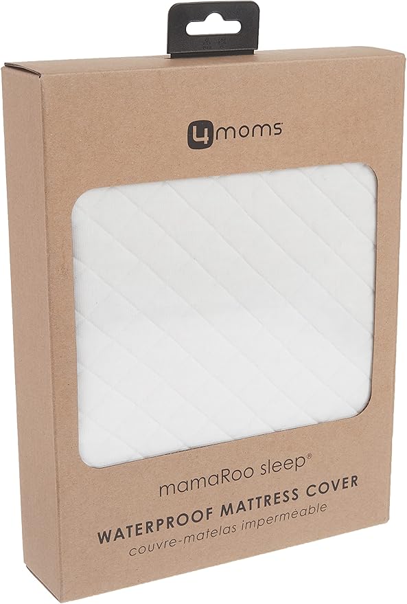 4moms mamaRoo Sleep Bassinet Waterproof Mattress Cover, White