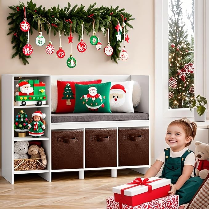 ShellKingdom Foldable Fabric Storage Cubes And Cloth Storage Organizer Drawer For Closet And Toys, 2 Pack (Chocolate) - Image 2
