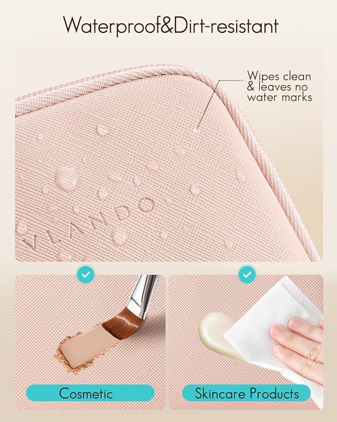 VLANDO Mini Jewelry Travel Case,Jewelry Pouch Bags with Zipper, Velvet Jewelry Organizer Storage Bag for Bracelet Rings Earring Travel Essentials Gifts for Women Girl - Pink - Image 4