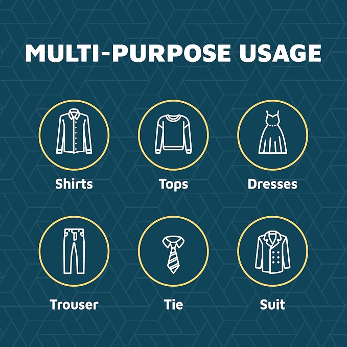Lifemaster Plastic Clothes Hangers – Heavy Duty Hanger Set, for Organizing Clothes, Dresses, and Coat, Holds Up to 5 lbs, Space-Saving Hangers with Non-Slip Shoulder Grooves, Pack of 30, Blue - Image 6