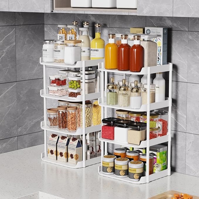 Narrow Shoe Storage Rack, Compact Single Shoerack Stand for Slim Space, Stackable Tall Thin Show Tower, Solid Plastic Shelves, for Hallways, Kitchens, Bedrooms Tidy Organizer (White, 8 Tier) - Image 2