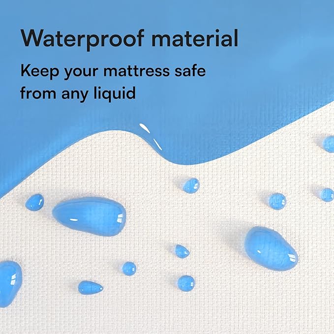 Niagara Waterproof Mattress Protector King 78x80 Cover Deep Pocket Breathable Noiseless 8-20Inches Bed Smooth Jersey Mattress Pad Cover Fully Ultra Thin Polyester