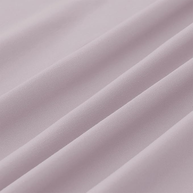 Modern Threads Soft Microfiber Solid Sheets - Luxurious Microfiber Bed Sheets - Includes Flat Sheet, Fitted Sheet with Deep Pockets, & Pillowcases Dusty Mauve Full