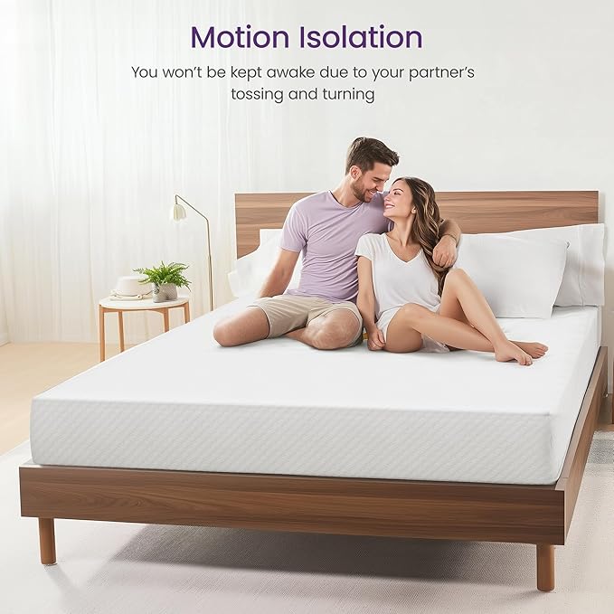 GAESTE 10 Inch King Cooling Gel Memory Foam Medium Firm Mattress Breathable Pressure Relief CertiPUR-US Certified Foam, Mattress-in-a-Box Comfort & Supportive No Fiberglass (King, 10 in)