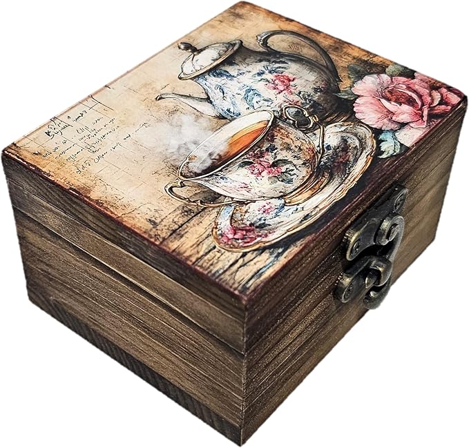 RK Collections Trinket Box Small Jewelry Keepsake Box | Trinket Box lovers Gift Idea, Animals Ornaments for Girls, Women, Gift Idea, Home Décor (Teapot) by RK+Collections