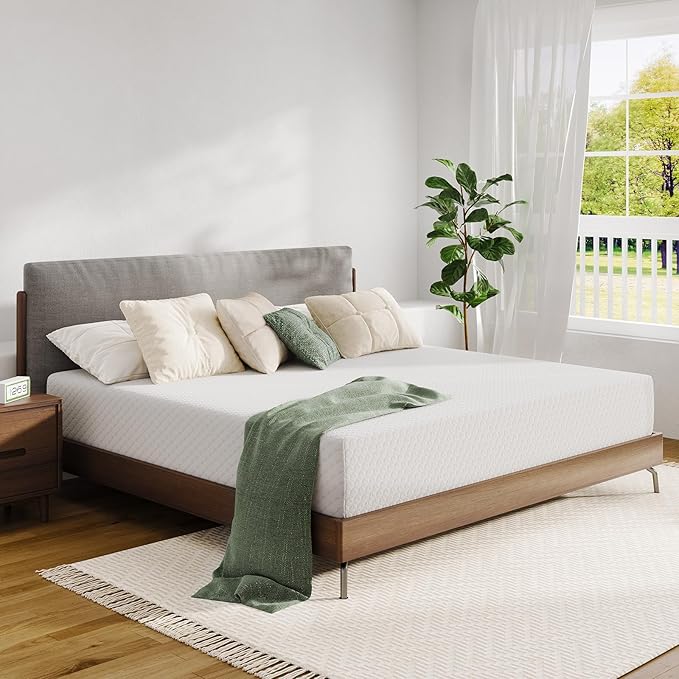 Novilla Queen Mattress, 12 Inch Queen Size Memory Foam with Comfort for Pressure Relief & Cool Fresh Sleep,Removable Washable Cover, Medium Firm
