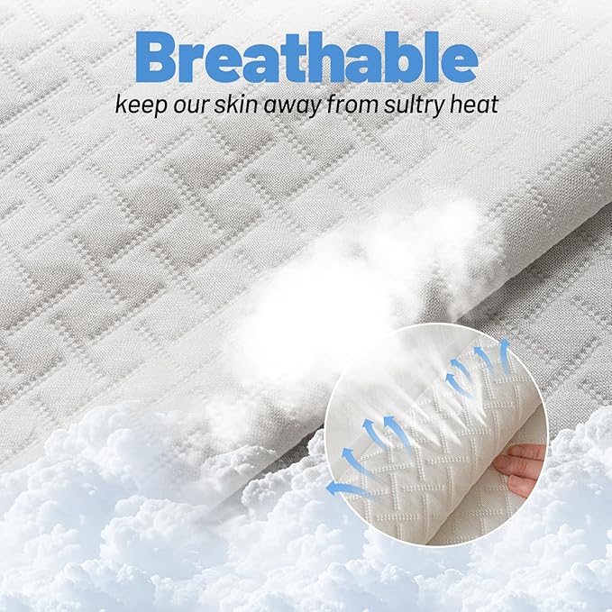 Premium Bamboo Mattress Protector – King Size, Waterproof, & Ultra Soft Breathable Noiseless Washable Bed Mattress Cover for Comfort & Protection MC02KING-T