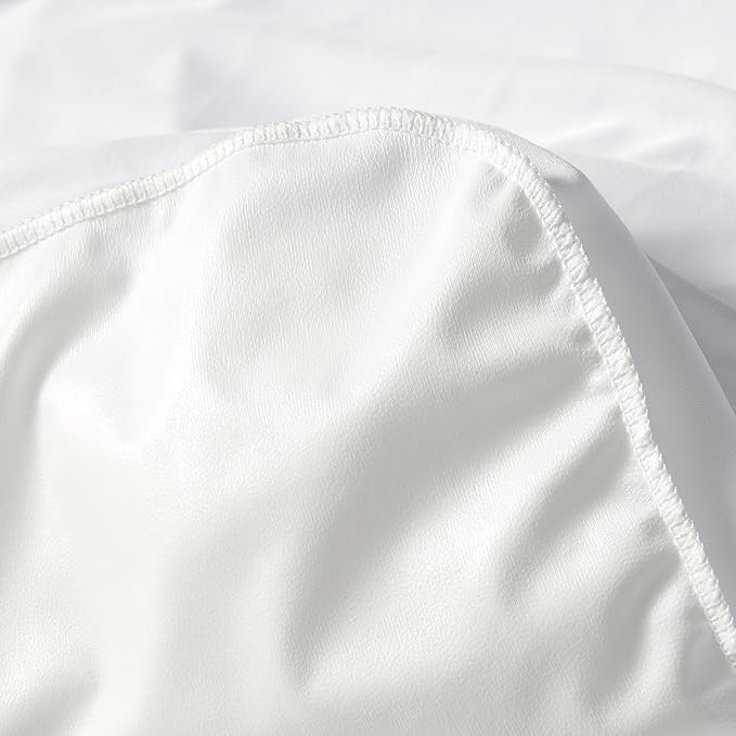 Amazon Basics Waterproof Mattress Protector, White, Twin XL
