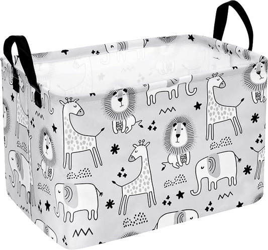 MAIZMZ Kids Storage Basket Baby Foldable Toys Organizer Bins Decorative Gifts Bakset Waterproof Nursery Hamper Women Storage Cube Kids Laundry Basket for Home/Dorm/Kitchen/Pet/Office/Closet/Shelf/ by Unknown