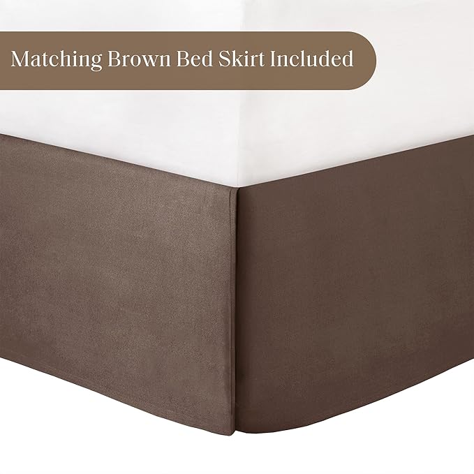 Madison Park Vintage Floral Reversible Comforters King Size Bed, All Season, Down Alternative Bedding Comforter, Bedskirt, Pillows, Shams, Salara, Cal King Terracotta 7 Piece | Reversible