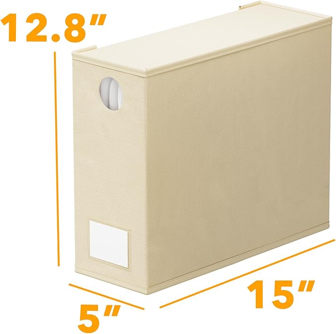 SpaceAid 6 Pack Bed Sheet Organizers and Storage, Foldable Sheet Organizer with Window for Linen Closet, Set Folder Keeper for Queen & King Size Bedding Storage (Beige) - Image 7