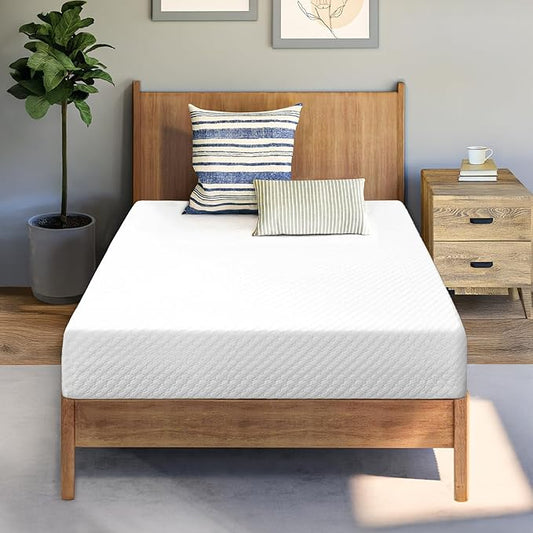 Neo Sleep 6 Inch Twin Cooling Gel Memory Foam Mattress for Cool Sleep Medium Firm Pressure Relief CertiPUR-US Certified Foam, Comfort & Supportive Mattress in a Box No Fiberglass (Twin, 6 in)