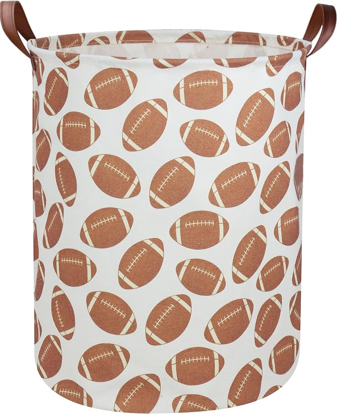 Kids Laundry Hamper Footballs Hamper for Nursery Boy Clothes Hamper Cute Kids Toys Storage Bin Organizer Football Room Decor for Home(Football) by DDBASKET