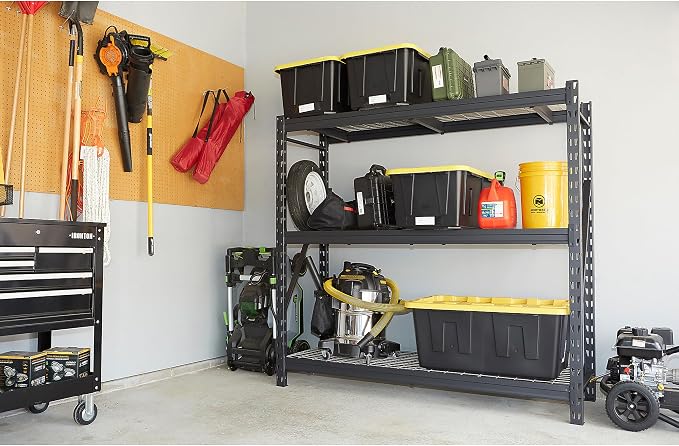 Ironton Industrial Shelving Rack, 3 Storage Shelves Steel Construction 3-Tier Rack with 2000-Lb Load Capacity Per Shelf, Garage Storage Rack - Image 5
