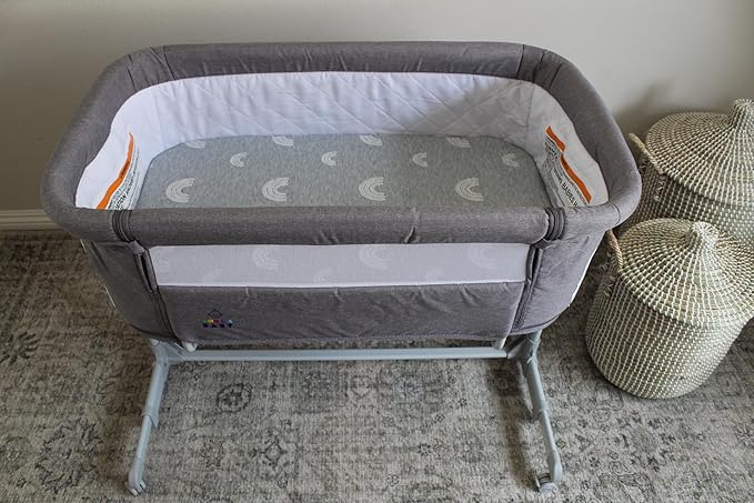 Baby Bassinet Mattress Topper, Waterproof Replacement Pad with Removable & Washable Mattress Covers (for Mika Micky/ANGELBLISS/Koolerthings)