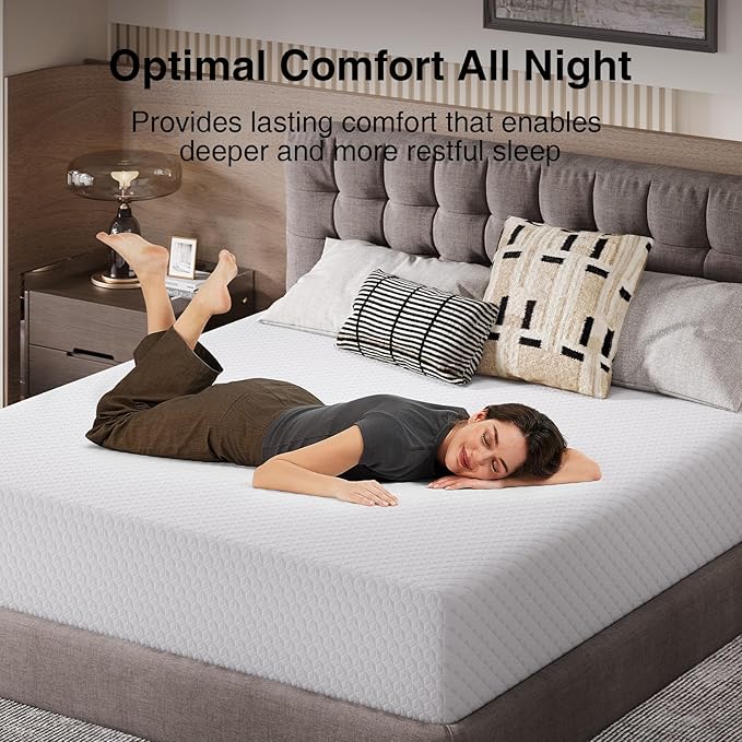Novilla Queen Mattress 14 Inch, Queen Size Memory Foam Mattress for Pressure Relief & Supportive Comfort, Cool Refreshing Sleep Mattress in a Box, CertiPUR-US Certified, Medium Firm