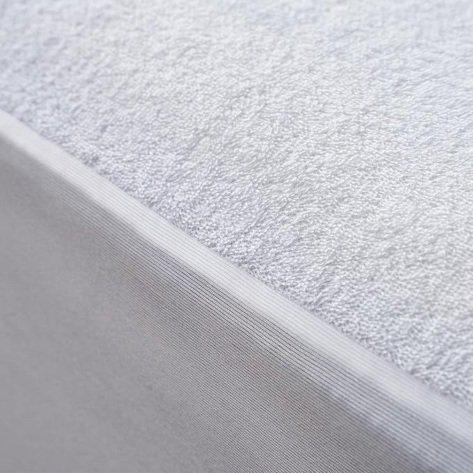 Epitex Waterproof Mattress Protector Twin Size, Ultra Soft and Breathable Mattress Cover with Deep Pocket for 8-12 Inches Mattress, Machine Wash, White