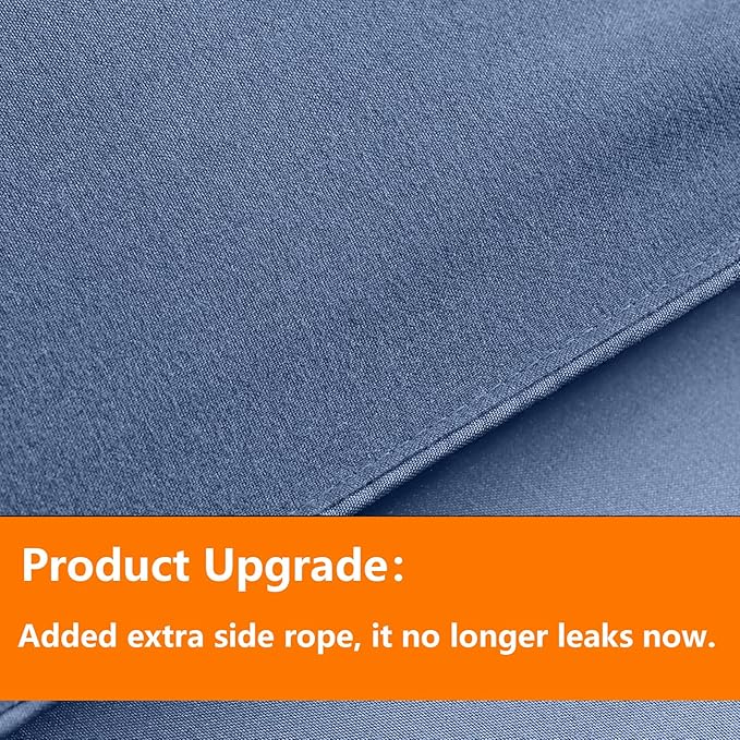TAIMIT Slate Blue Twin Size Comforter Set - 5 Pieces, Bed in a Bag Bedding Sets with All Season Soft Quilted Warm Fluffy Reversible Comforter,Flat Sheet,Fitted Sheet,1 Pillow Shams,1 Pillowcases