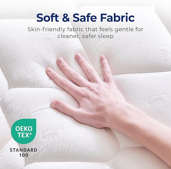 Neo Sleep Twin Size Mattress, 8 Inch Hybrid Comfort & Supportive Mattress in a Box, Cooling Gel Memory Foam and Spring with Pressure Relief, CertiPUR-US Certified