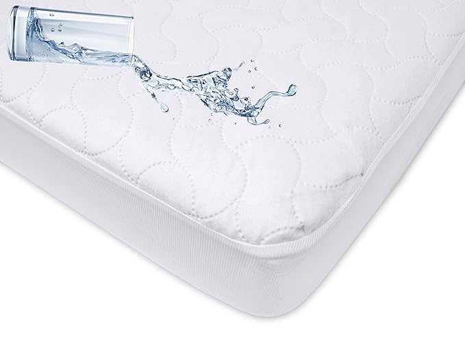 American Baby Company Waterproof Fitted Mini Crib Mattress Protector 38" x 24" - Quilted, Noiseless, Soft & Breathable Pack n Play and Mini Crib Mattress Cover.