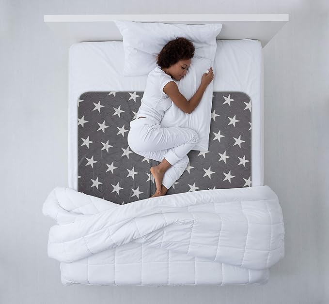Neuma Design Bed Pads for Incontinence - 52” x 34” Large Reusable Washable Waterproof Mattress Protector - Pee Pad for Adults, Seniors, Kids, Hospitals, Pets - Durable Underpads (2 Pack)