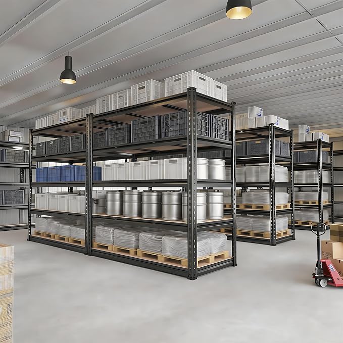 Garage Shelving Heavy Duty, 2450LBS Metal Storage Shelves 5 Tier, Adjustable Shelving Unit 36" W x 16" D x 72" H, Boltless Garage Storage Rack for Garage Basement, Pantry, Warehouse 1Pcs - Image 7