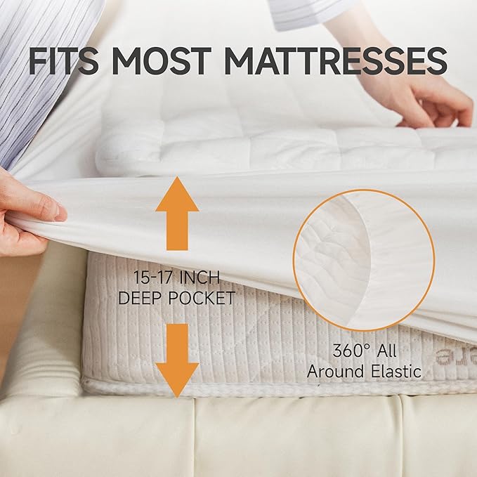 Electric Mattress Pad Queen Size 60"x80"- Electric Mattress Pad Dual Control with 10 Heat Settings & 10 Hour Auto Off,Fit up to 18" Deep Pocket,ETL