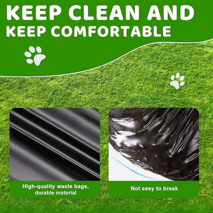 Dog Poop Trash Can Outside, 20L/5Gallon Dog Waste Trash Can with Lid, Pedal and Removable Inner Waste Bin, Pet Poop Bucket with 100 Bags, Green - Image 6