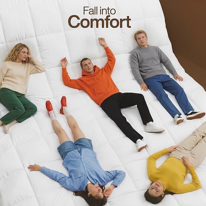 Utopia Bedding Comforter Duvet Insert, Quilted Comforter with Corner Tabs, Box Stitched Down Alternative Comforters Full Size (White, Pack of 2)