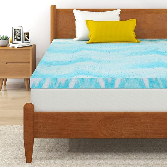 Mattress Topper, 3 Inch Gel Memory Foam Mattress Topper, Twin XL, CertiPUR-US Certified