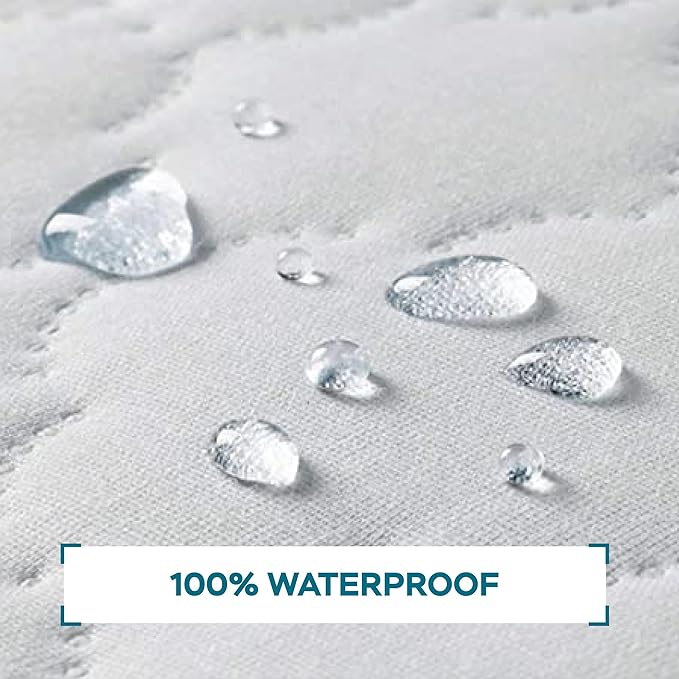 Waterproof Mattress Protector (California King), Premium with Four Layer Protection, Super Soft, Comfortable and Breathable, Fitted, Machine Washable and Vinyl Free; 72 x 84 inches