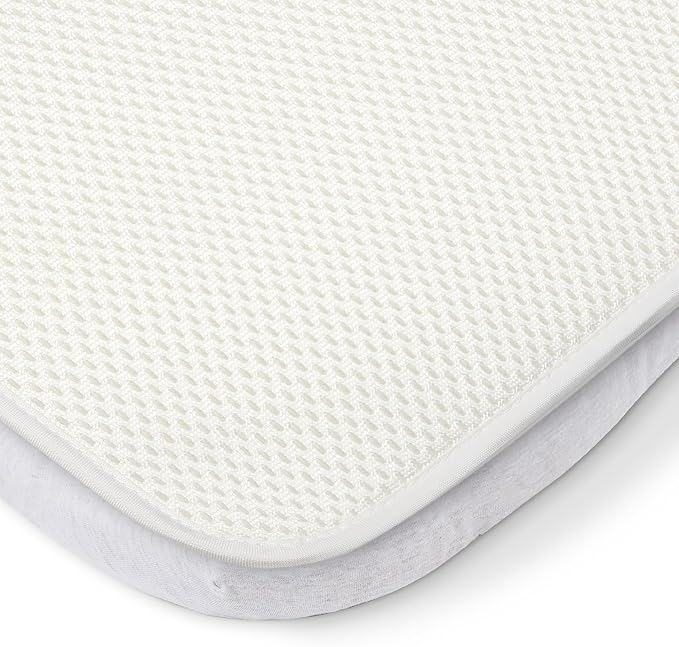 Tutti Bambini 100% Waterproof Bassinet Mattress Protector - Premium Ultra Breathable Bassinet Mattress Pad Cover, Machine Washable, Compatible with CoZee® Bassinets (31.8 x 20 in)