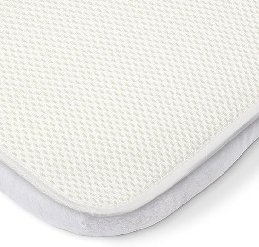 Tutti Bambini 100% Waterproof Bassinet Mattress Protector - Premium Ultra Breathable Bassinet Mattress Pad Cover, Machine Washable, Compatible with CoZee® Bassinets (31.8 x 20 in)