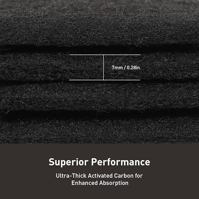 EKO Trash Can Odor Filter Refills for Trash Can and Compost Bin, Activated Charcoal Deodorizer, Strong Charcoal Odor Absorber, Pack of 4 Replacements - Image 6