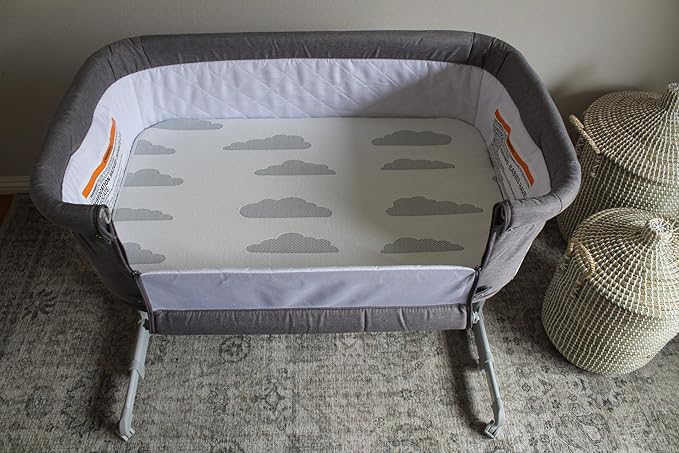 Baby Bassinet Mattress Topper, Waterproof Replacement Pad with Removable & Washable Mattress Covers (for Mika Micky/ANGELBLISS/Koolerthings)