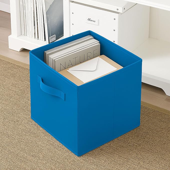 ShellKingdom Storage Bins, Foldable Fabric Storage Cubes And Cloth Storage Organizer Drawer For Closet And Toys, 2 Pack (Royal Blue) - Image 6