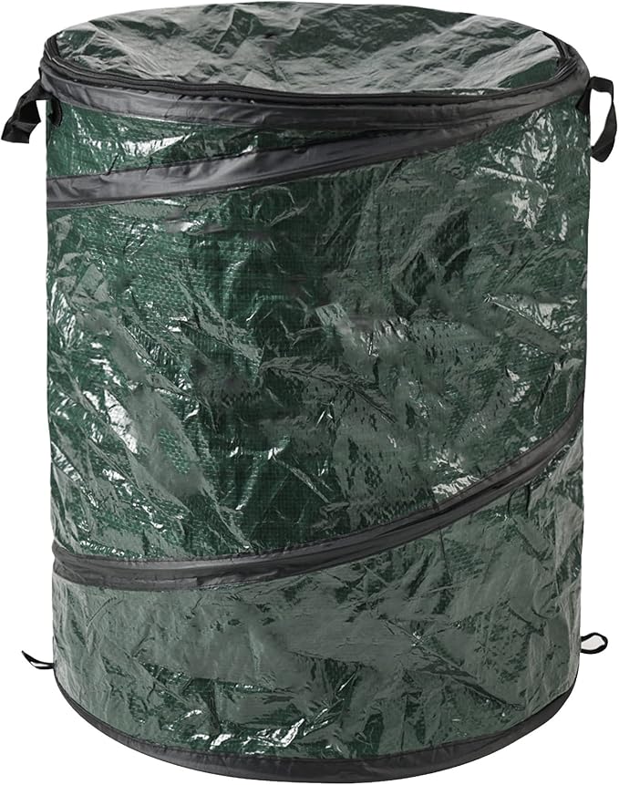 29.5-Gallon Pop Up Outdoor Garbage Can - Collapsible Trash Can for Parties, Yard Waste, or Laundry - Camping Accessories by Wakeman by Wakeman