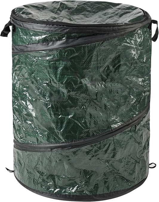 29.5-Gallon Pop Up Outdoor Garbage Can - Collapsible Trash Can for Parties, Yard Waste, or Laundry - Camping Accessories by Wakeman by Wakeman