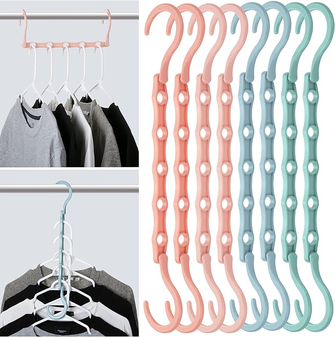 Mr. Pen- Space Saving Hangers, 8 Pack, Boho Colors, Magic Hangers by MrPen