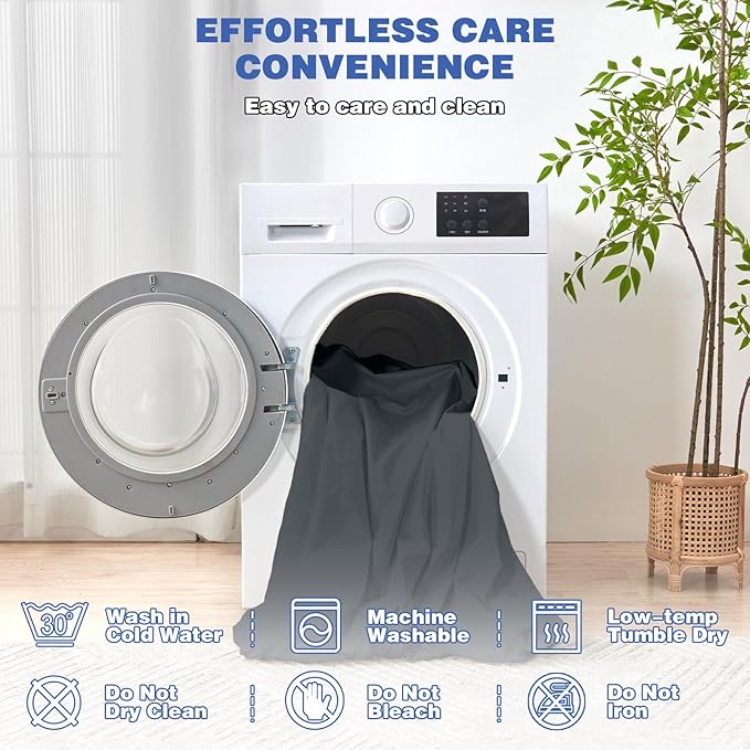 Full Mattress Protector, Waterproof Mattress Cover with 18" Deep Pocket Bed Cover, Fitted Sheet Style Noiseless Breathable Machine Washable, Dark Gray (54"x76")