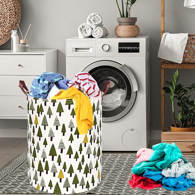 MAIZMZ Girls Storage Basket Laundry Hamper Gifts Organizer Bins Toy Box Laundry Basket Large Canvas Collapsible Chest for Home/Dorm/Kitchen/Pet/Office/Closet/Shelf/ - Image 4