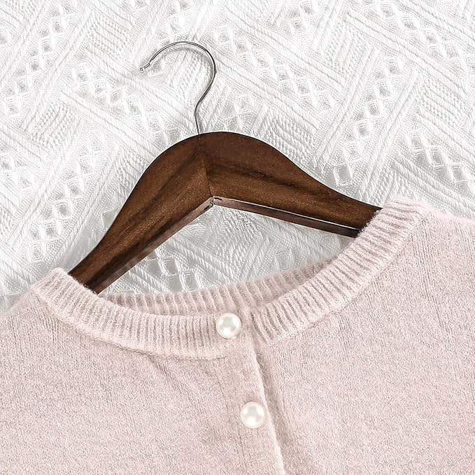 TOPIA HANGER Wooden Coat Hangers 30 Pack, Vintage Wood Suit Hangers with Non Slip Pants Bar, 360° Swivel Hook and Shoulder Notches for Camisole, Jacket, Pants, Smooth Finish Clothes Hangers - CT34A30 - Image 5