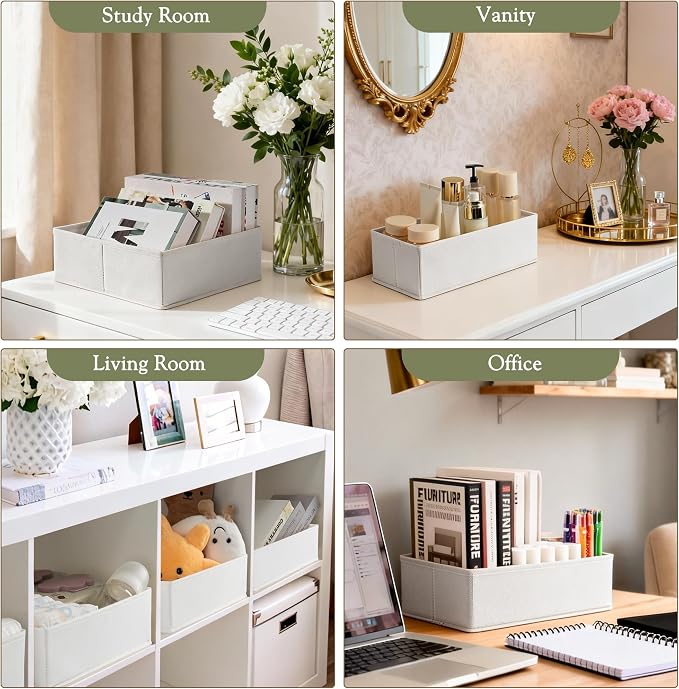 Criusia Drawer Organizers 18-Piece Set, Dresser Organizer for Baby Clothes, Foldable Closet Storage & Drawer Dividers for Underwear, Socks, Nursery, White - Image 7