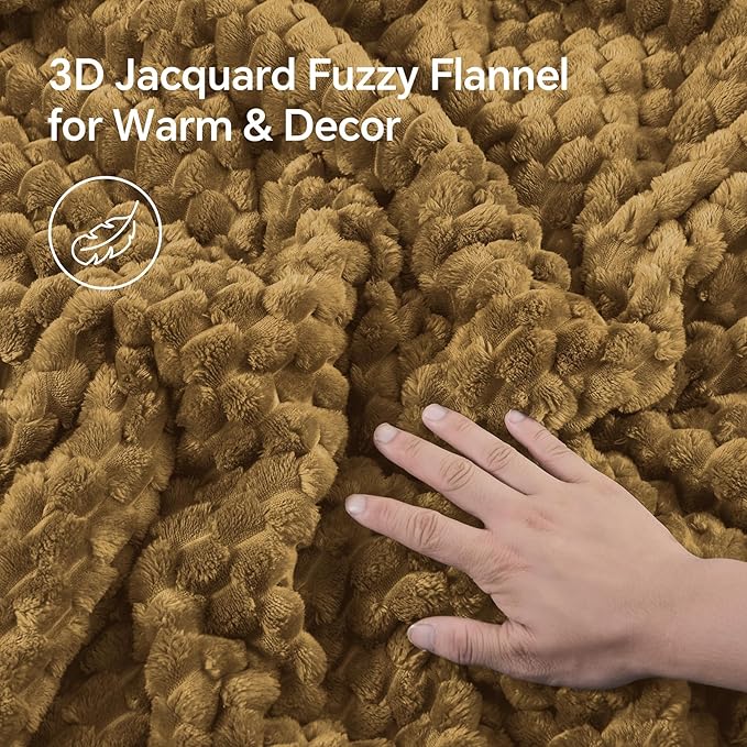BEDELITE Fluffy King Size Comforter Set - Brown Fleece Soft Comforter for King Size Bed, Luxury Warm Bedding Set for Winter, Fuzzy Bed Set 3 Pieces (1 Comforter, 2 Pillowcases)